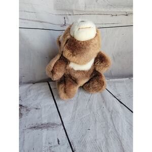 Vintage Gund 1980 SNUFFLES Bear Brown Tan 7in Plush Stuffed Animal Toy